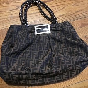 Fendi Birds Mia Zucca tobacco color